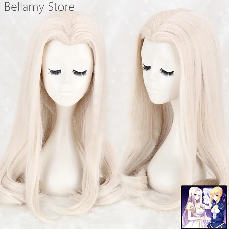 Fate stay night Fate Zero Irisviel von Einzbern Cosplay Costumes Hair Wigs+Wig Cap