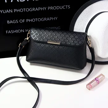 

2020 New Women's Bag PU Leather Fashion Retro Solid Color Shoulder Bag Messenger Bag Handbag