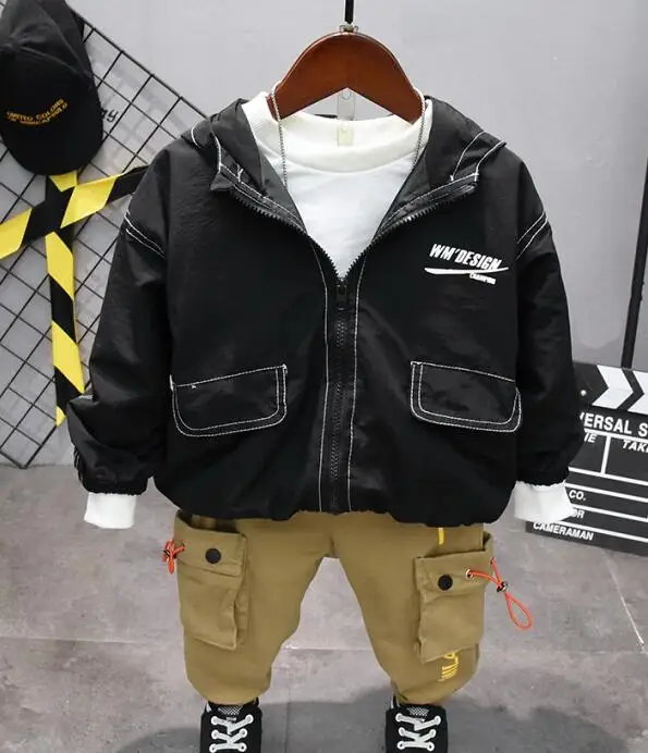 3pcs set Одежда для мальчиков Одежда для детей на весну и осень г. Новые детские хлопковые милые комплекты комплект одежды для маленьких мальчиков из 3 предметов Костюмы комплект одежды для малышей - Цвет: 3pcs set