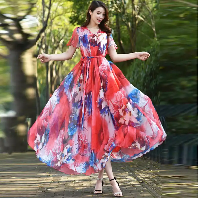 Floral Floryday Vestidos Playa Floryday Floral Dresses