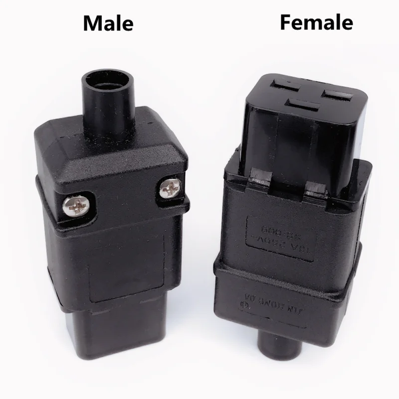Universal 250V 16A Standard IEC320 C20 C19 AC Electrical Power Cable Cord Connector PDU Removable socket plug plug adapter electrical socket power socket power plug adapter power cord