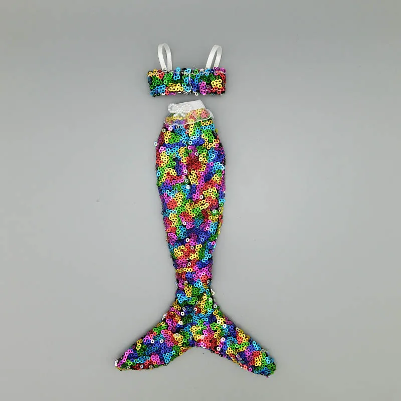 Handmade Dolls Party Dress Gown Skirt Fashion Clothes For Barbie Doll Genuine Mermaid Tail Dress Baby Toy 20