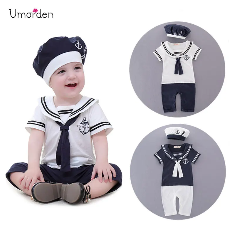 

Umorden Navy Sailor Costume Rompers for Baby Boys Toddler Infant Halloween Christmas Birthday Party Cosplay Fancy Dress