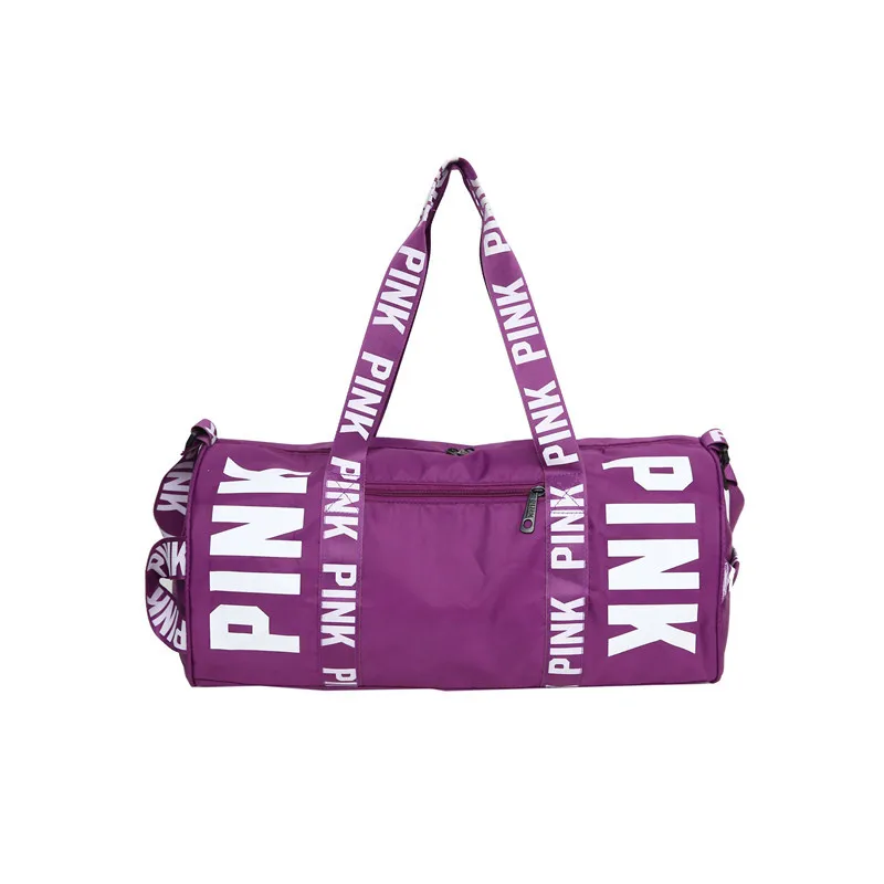 

New letter print bag fitness bag yoga bag outdoor sportsbag Diagonal cross handbag short-term travel bag couple package