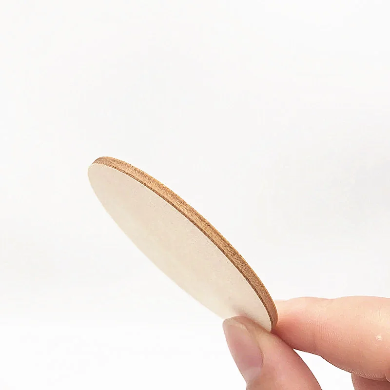 60 Pièces En Bois Ovales 60x30mm – Découpes Formes Brutes Pour DIY, Création, étiquettes