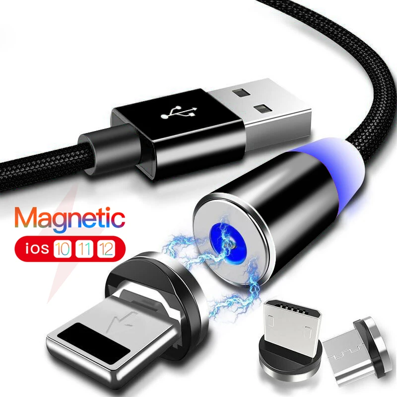 Магнитный зарядный кабель Olaf для быстрой зарядки Micro usb type C кабель для iPhone 11 samsung S7 Xiaomi huawei Магнитный провод для мобильного телефона
