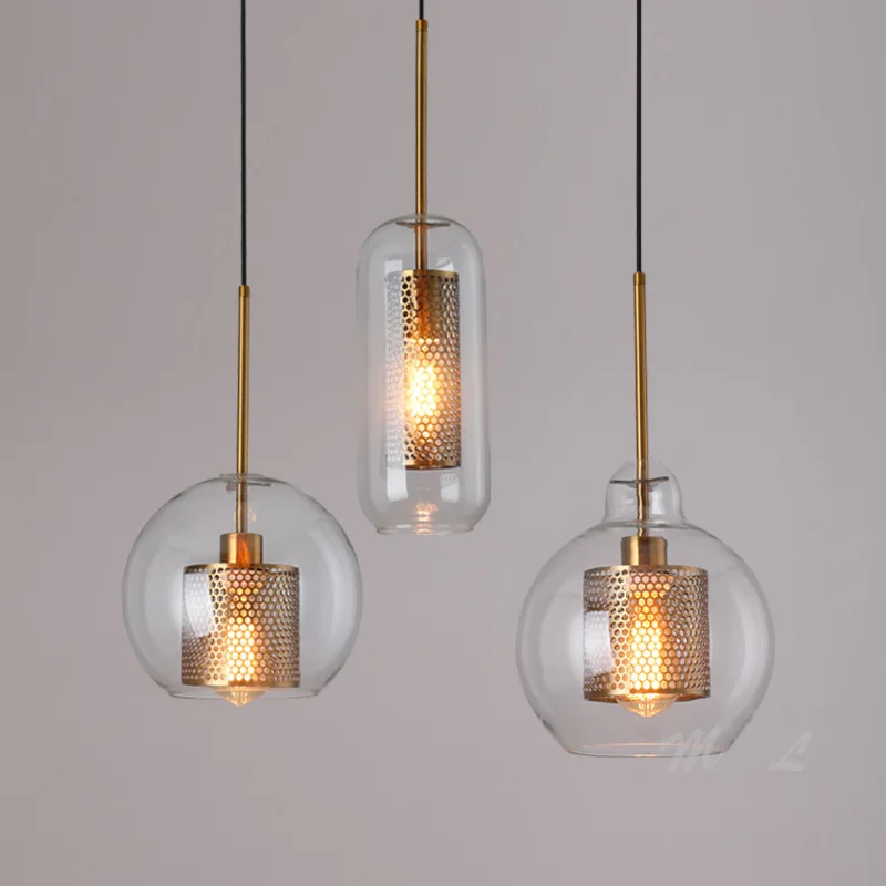 

nordic luminaire suspendu iron living room LED pendant lights restaurant luminaria pendente hanging lamp luminaire