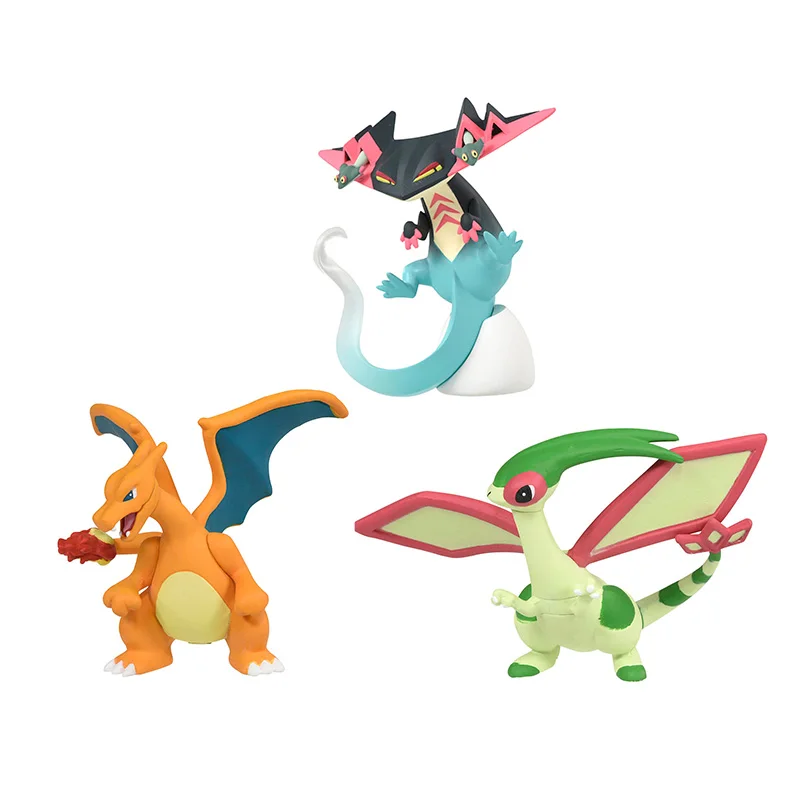 TAKARA TOMY Pokemon Anime Figures Mega Evolution Charizard X Mega Charizard  Y Action Figure Collection Model Toys Kids Gifts