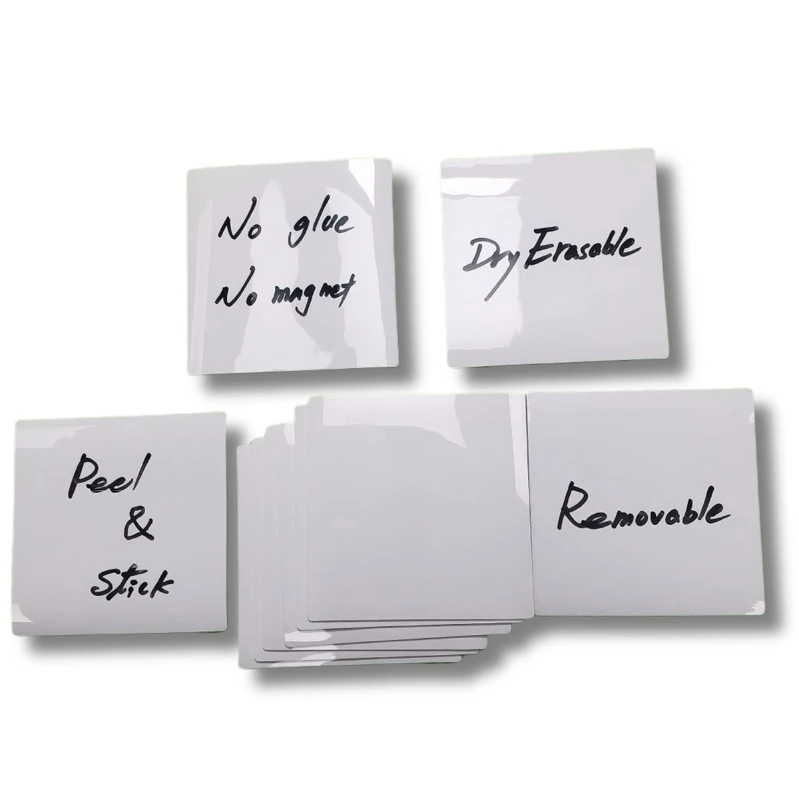 Dry Wipe Sticky Notes Pad, Removable Reusable Labels Sticker for Storage Bins, Waterproof Adhesive Labels for Bottles, G|Drawing Board| - AliExpress