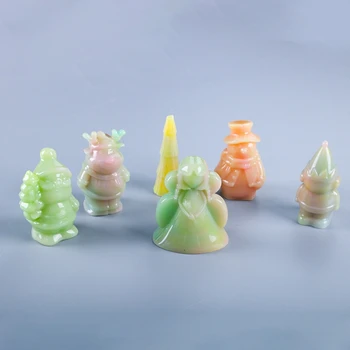 

Crystal Epoxy Resin Mold Christmas 3D Doll Decorations Casting Silicone Mould 1XCA