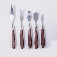 5 шт. масляные ножи художника ремесла профессии лопаточка из нержавеющей стали набор мастихинов художественная картина маслом смешанный скребок молни