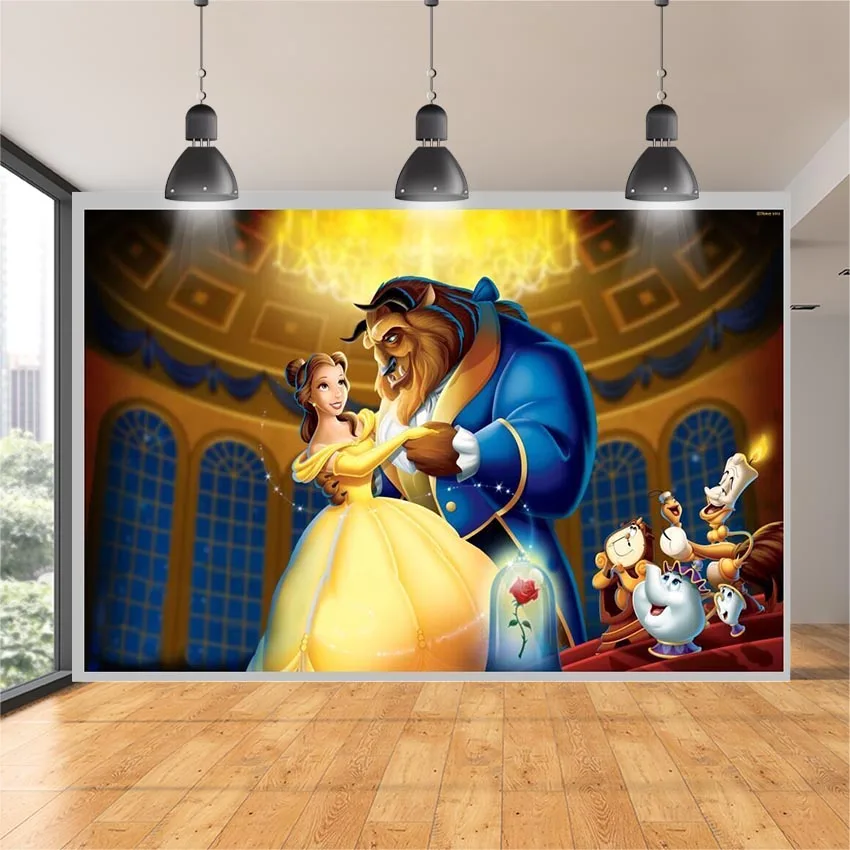 

Photography Backdrops Beauty Beast Dance Ballroom Hall Custom Photo Studio Backdrop Background Banner Vinyl Photo Background