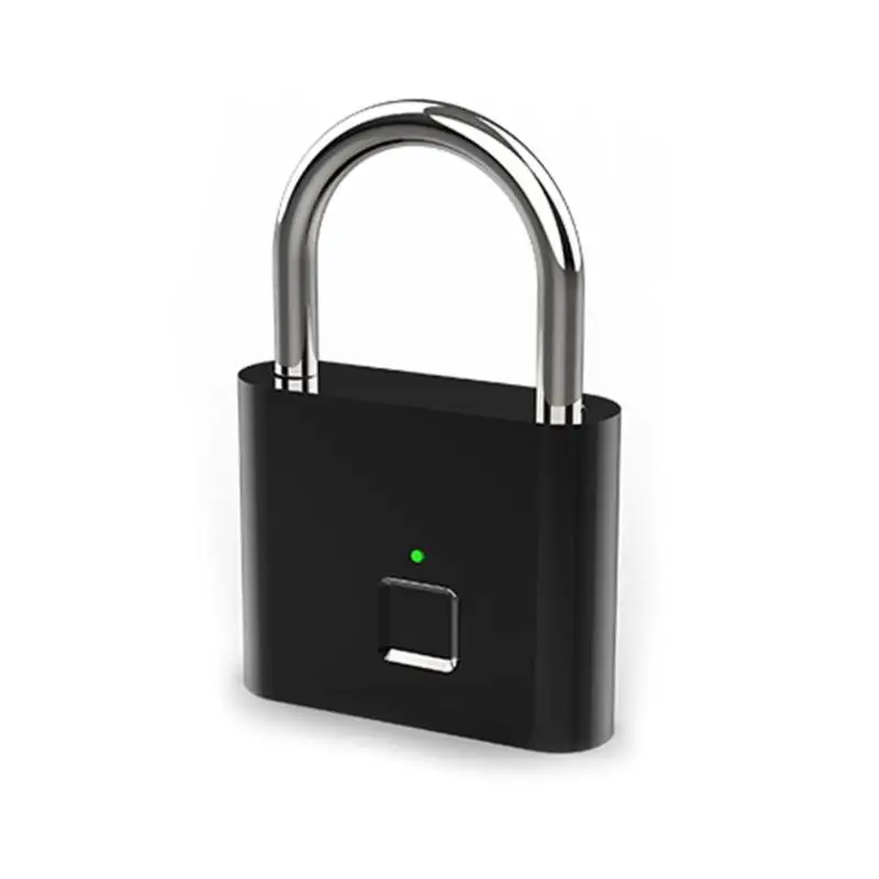 Умный Замок без ключа с отпечатком пальца, USB Перезаряжаемый замок из цинкового сплава, Противоугонный замок для дверного ящика, чемодана, чехол для костюма, чехол