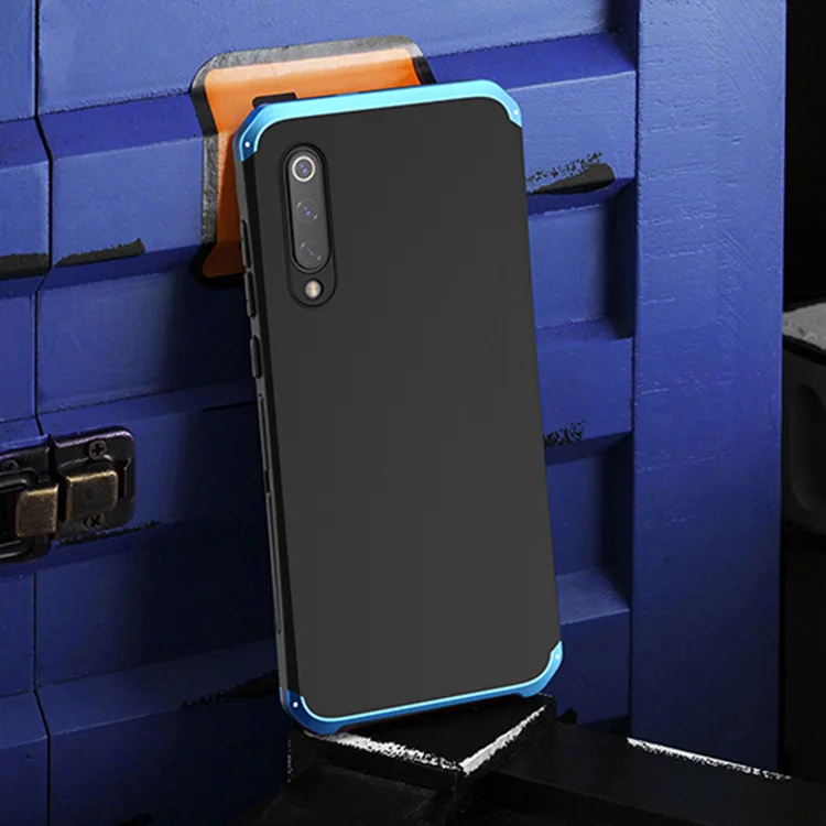 Текстурированная анти-осенняя Металлическая Рамка PC задняя пластина для Xiaomi Mi 9 8 6 алюминиевый сплав Мобильный Note8 Note 7 Pro Бампер Чехол