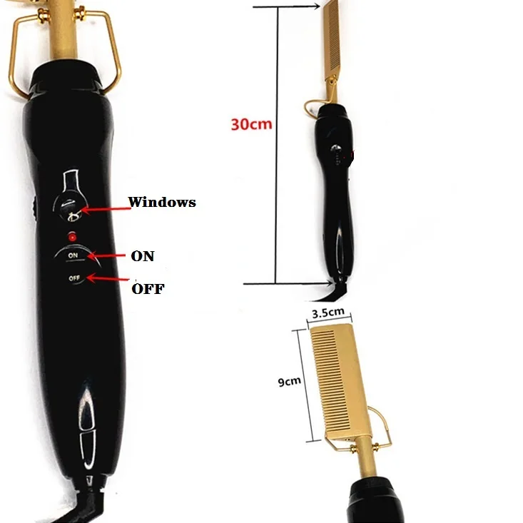 Щипцы для завивки волос, гребень для влажных сухих волос, щипцы для завивки волос, выпрямитель, гребень Электрический, экологически чистый титановый сплав