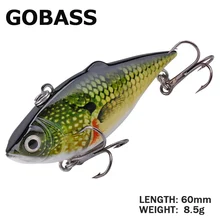 

GOBASS Fishing Tackle 2020 Carp Fishing Accessories Lipless Crankbait VIB Lure Wobblers For Pike Rattling Vibes For Winter Baits