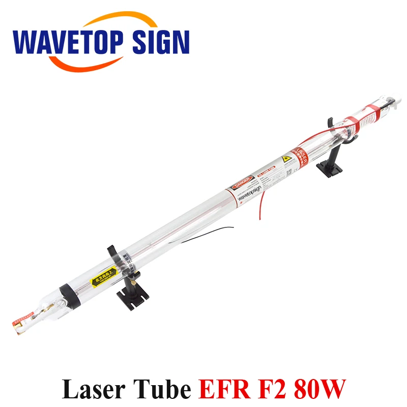 EFR CO2 лазерная трубка F2 80 Вт Длина 1250 мм диаметр 80 мм 80 Вт CO2 лазерная трубка используется для лазерной гравировальная и режущая машина