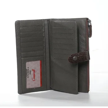 

card holder women wallets genuine leather female purse long luxury brand ladies phone purse