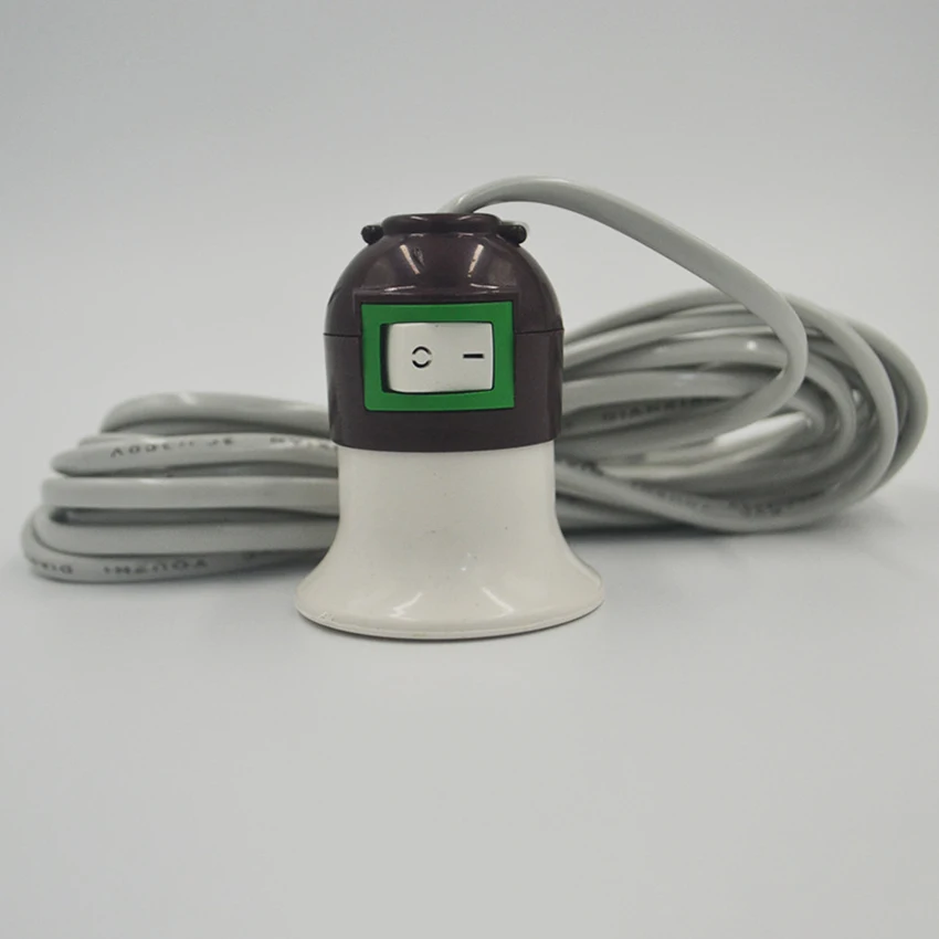 5M Extension Hanging Lantern Pendant Light Lamp Cord Cable E27 Socket with On/Off Switch, 2-pin Plug, for Kitchen Bedroom Light