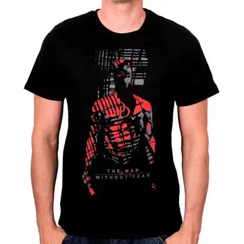 

OFFICIAL MARVEL - DAREDEVIL 'THE MAN WITHOUT FEAR' SHADOW BLACK T-SHIRTS