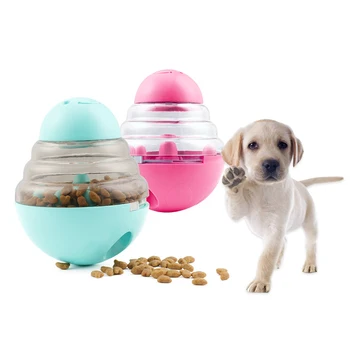 

Tumbler Leaky Ball Dog Toys Household Pet Supplies Blue Pink Dog Products Educational Tumbler Leaky Ball Dog Toys