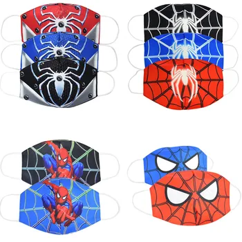 

3D Print Spider-Man Face Mask Super Hero Cosplay Costume adult child Unisex Halloween Accessories Cotton Masks Props