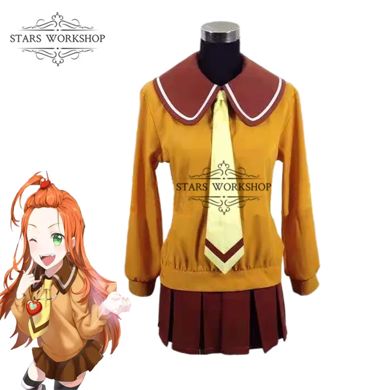 

Аниме сахарная Руна шоколад лучшая/шоколадная Като Косплей костюмы Женское платье Униформа Хэллоуин Рождество юбка для девочек