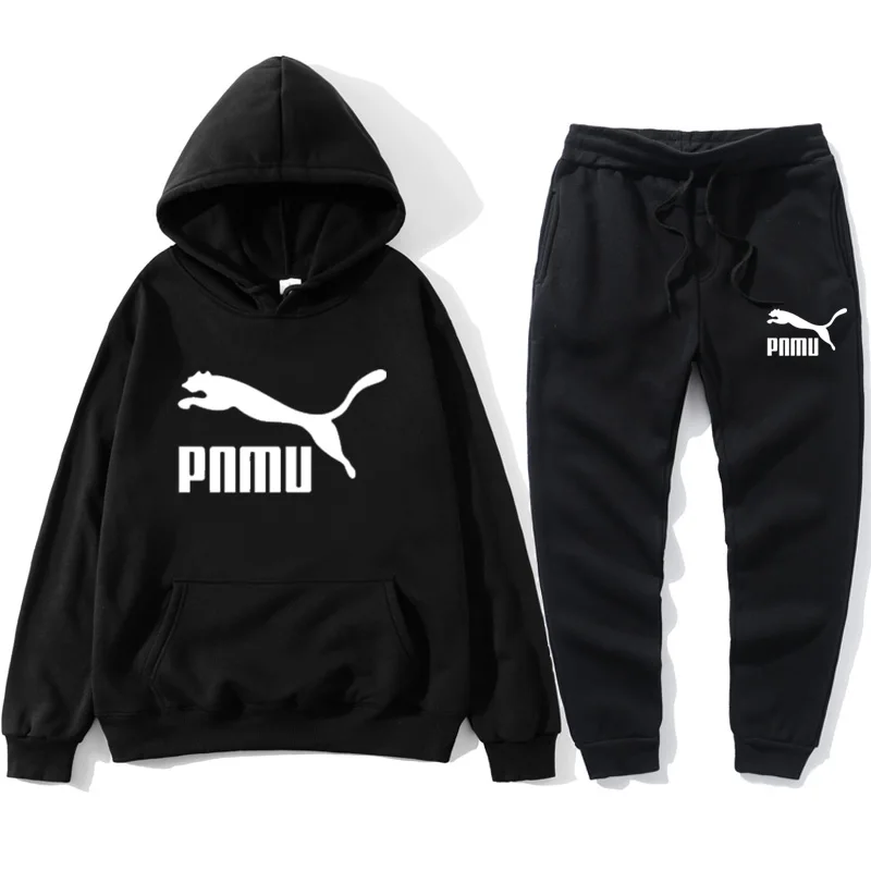 

New for 2020! Two Piece Set Fashion Hoodies Men Sportswear Tracksuit Hoodie Autumn Brand Clothing Sweatshirts + Pants Male Sets