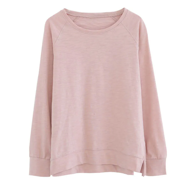 Осенняя женская футболка, большие размеры, обхват груди 140 см, 5XL 6XL 7XL 8XL, футболка с длинным рукавом, женская, черная, розовая