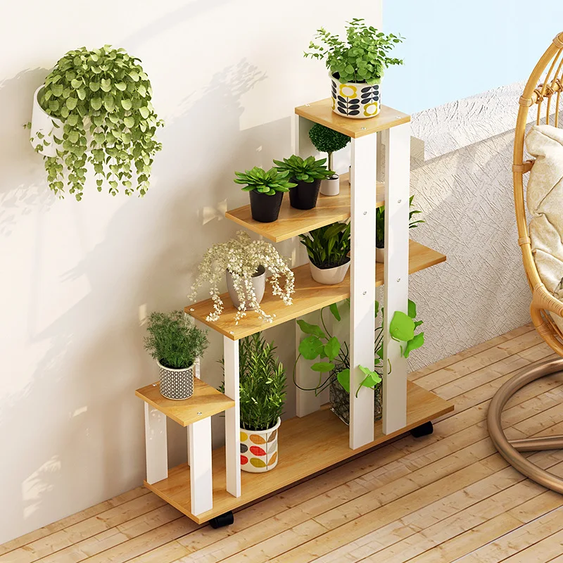 

Balcony Pergola Multilayer Indoor Commodity Shelf Simple Multi-functional Flowerpot Shelf Floor-type Succulent Pergola