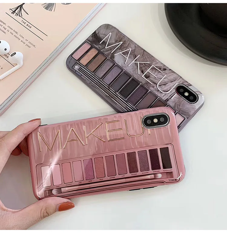Роскошный чехол с сексуальным макияжем для теней глаз iPhone 11 Pro 6 6s 7 8 Plus X XS MAX XR 11ProMax