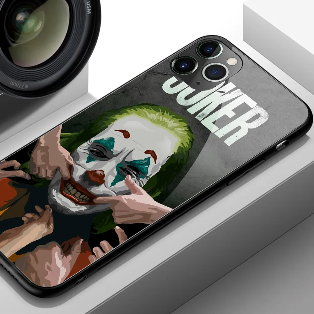 Пленка Joker Joaquin Phoenix стеклянный чехол для телефона, мягкий силиконовый чехол для iphone 6 6s 7 8 plus X XR XS Max 11 pro max - Цвет: 03836