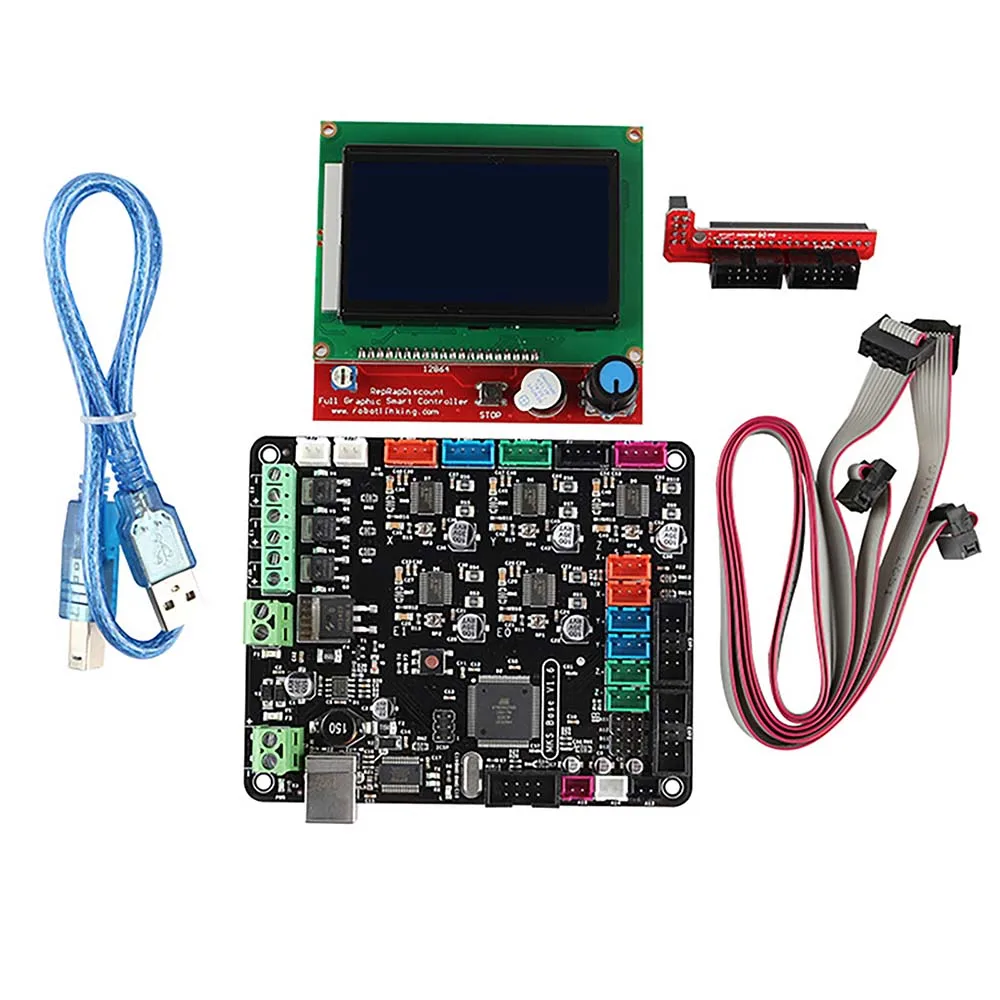 base v1.6 + 12864 lcd compatível com