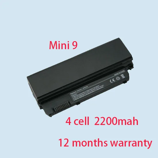100 brand new laptop Battery For DELL Mini 9 D044H W953G 312 0831 451