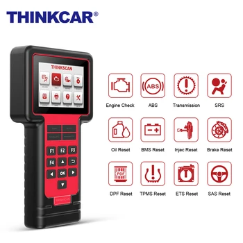 

Thinkcar Thinkscan 609 OBD2 Code Reader ECM TCM ABS SRS Car Scanner Oil TPMS Brake SAS ETS BMS DPF Reset Diagnostic Tool