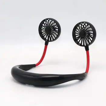 

Hands-Free Portable Mini Fan Neck Fan 1500mA Rechargeable Small Portable Sports Fan light Usb Desk Hand Air Conditioner Cooler