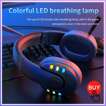 

New Gaming Headset Voice Control Wired HI-FI Sound Quality Headset Headband Headphone 3.5mm Surround Stereo with Mic for PS4