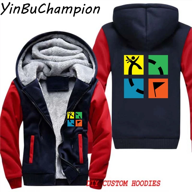 Geocaching Geocache Funny New Men's Hoodies Custom Sweatshirts Printed Tracksuits Pullover Men Jacsket Thicken Fleece M-5XL - Цвет: Черный