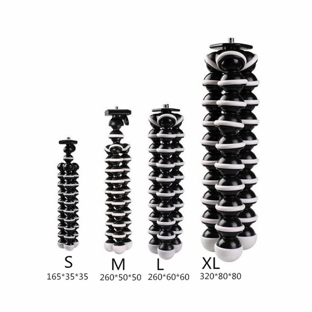 Octopus Tripod Lightweight Portable Mobile Camera Holder Clip Smartphone Monopod Tripe Stand S M L XL Size for Phone | Электроника