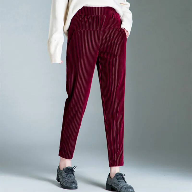 Женские штаны с эластичной талией, шаровары