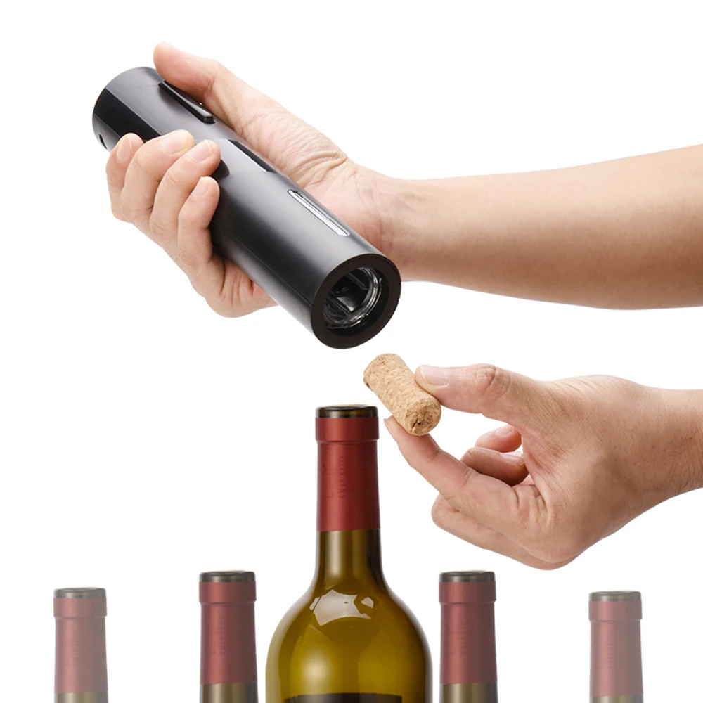 

Electric Wine Opener Rechargeable Automatic Wine Corkscrew Bottle Opener with Foil Cutter USB Charging Cable Suit for Home Us