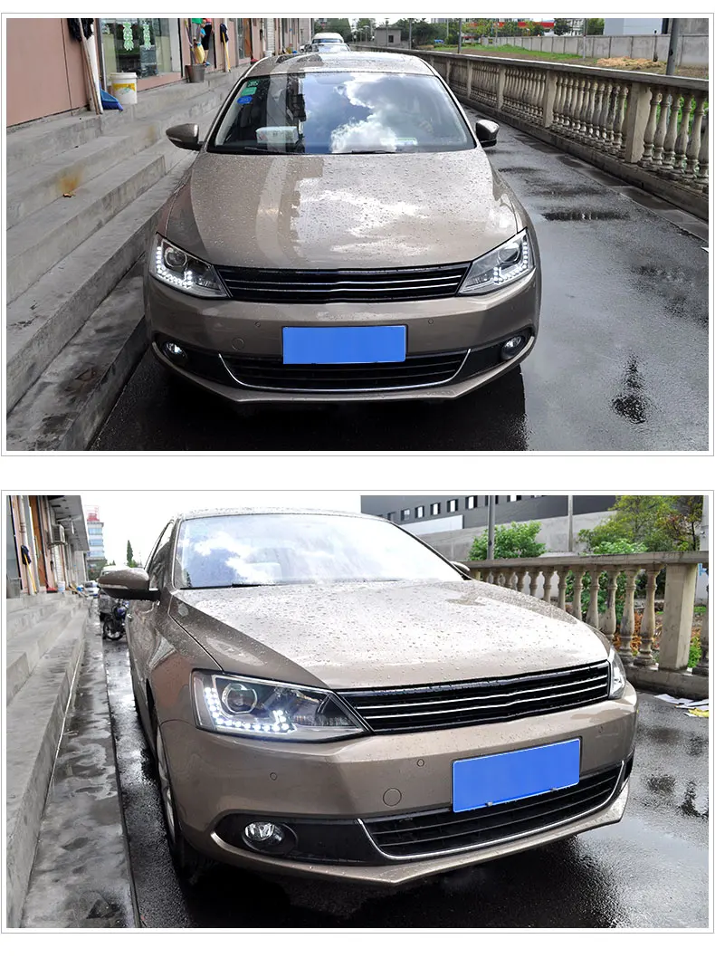 Автомобильный Стайлинг для VW Jetta фары 2012- Jetta светодиодные фары фара led drl проектор фары H7 hid Биксеноновые линзы