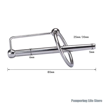 80mm Urethral Plug Urethral Dilators Stretching Sex Toys For Men Masturbator Catheters Stainless Steel Penis Plug Sex Products 5