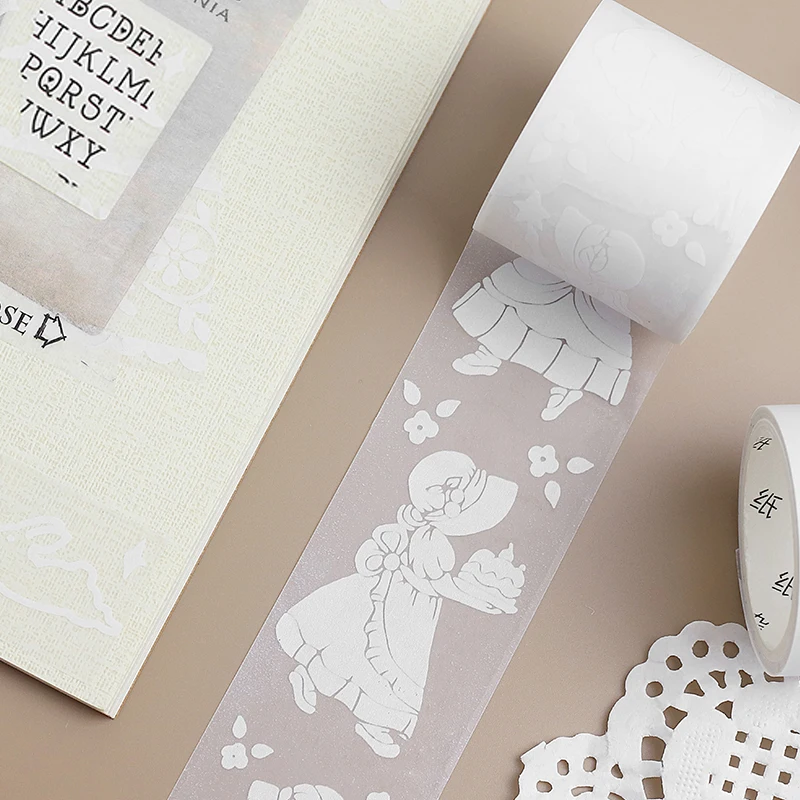 10 pcs/lot DIY Japanese Paper Decorative Adhesive Tape Cream forest Washi Tape/Masking Tape Stickers