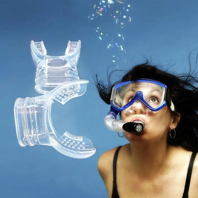 Scuba дайвинг, Сноркелинг, дыхательная трубка силиконовая плавание Цвет в случайном порядке