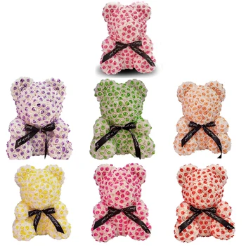 

Big Bear of Roses Colors Artificial Flowers Home Wedding Festival DIY Cheap Wedding Decoration Gift Box Wreath Crafts