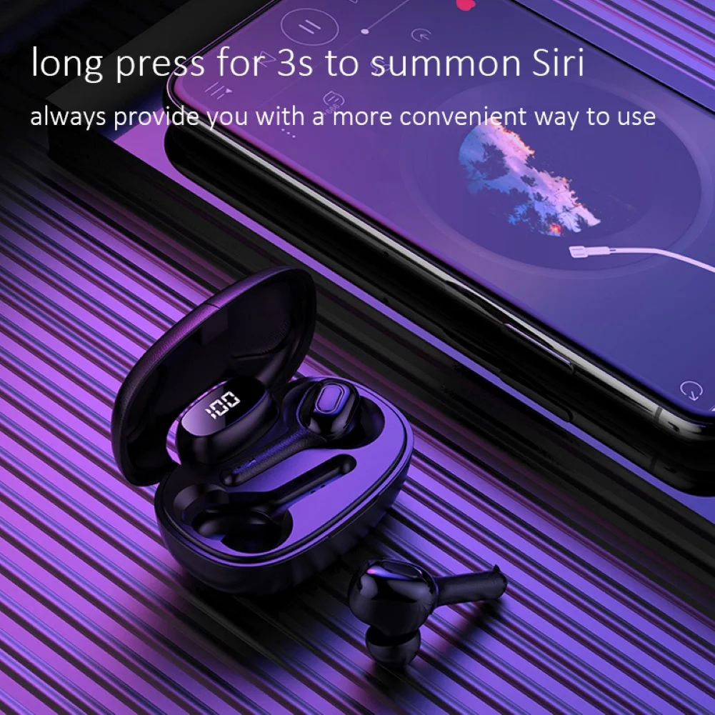 Earphone Type c Bluetooth Earphones Wireless Headphones TWS Earbuds 5 0 Bleutooth Sports Headset For Mobile With Microphone