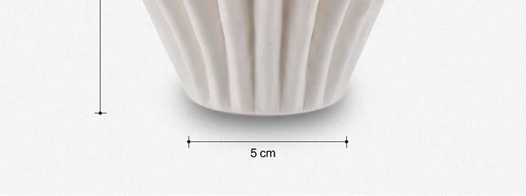 Empire DG-4 Hand Punch Coffee Filter Paper-Cake Wavy Style Filter Paper Circle Filter Cup Hourglass Filter Paper 50 PCs