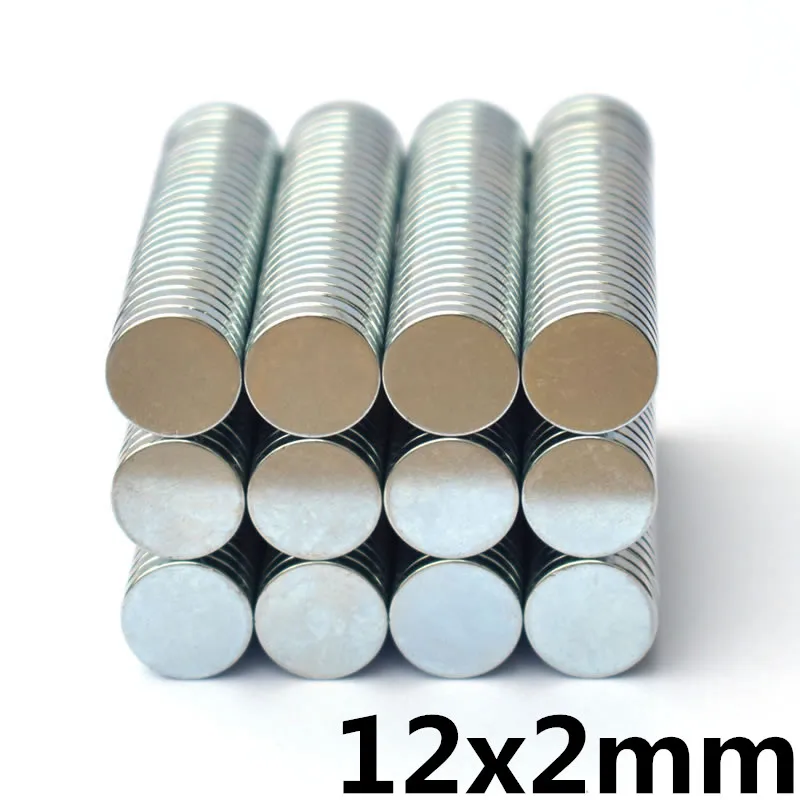 50/100/200 шт 12x2 мм неодимовый магнит круглой Magent N35 сильный magentic редкоземельный