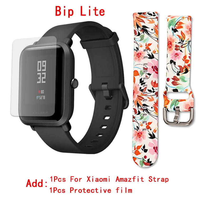 C8 Xiaomi Huami Amazfit Bip Lite спортивные Смарт-часы с Bluetooth gps Спорт Heart Rate Monitor IP68 Водонепроницаемый вызова - Цвет: C8
